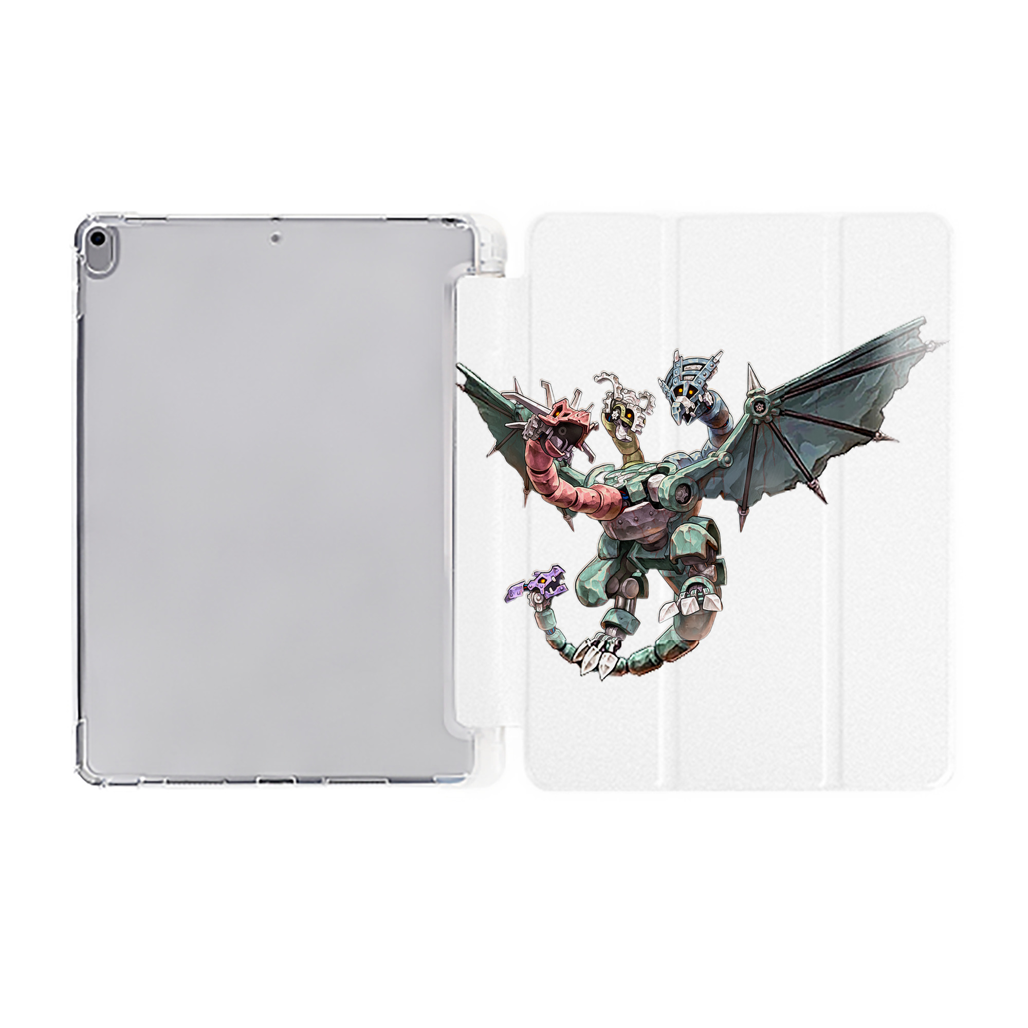 （画像用） 遊☆戯☆王 Yu-Gi-Oh! IPad ケース ペン収納付き 三つ折りスタンド PUレザー×シリコン 対応機種9.5/10.5/10.9インチ